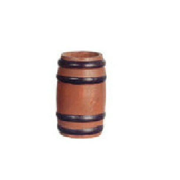Closeout Dollhouse Miniature 1 3//4/" Painted Hollow Barrel BC3814 for sale online